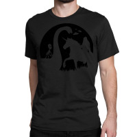 Bigfoot Riding Unicorn T Shirtbigfoot Riding Unicorn With Alien Loch N Classic T-shirt | Artistshot