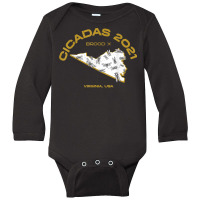 Virgina Cicada Invasion 2021 T Shirt Long Sleeve Baby Bodysuit | Artistshot