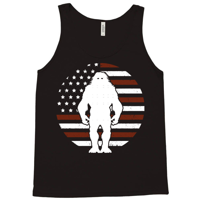 Bigfoot T Shirtbigfoot American Flag Flag 4th Of July T Shirt Tank Top | Artistshot