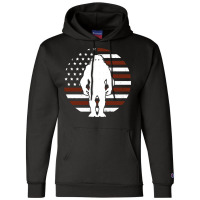 Bigfoot T Shirtbigfoot American Flag Flag 4th Of July T Shirt Champion Hoodie | Artistshot