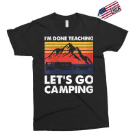 Womens I'm Done Teaching Let's Go Camping, Caravan Rv Trailer V Neck T Exclusive T-shirt | Artistshot