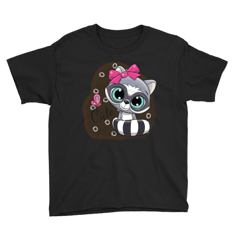 Cartoon Cat Cute Girl Youth Tee | Artistshot