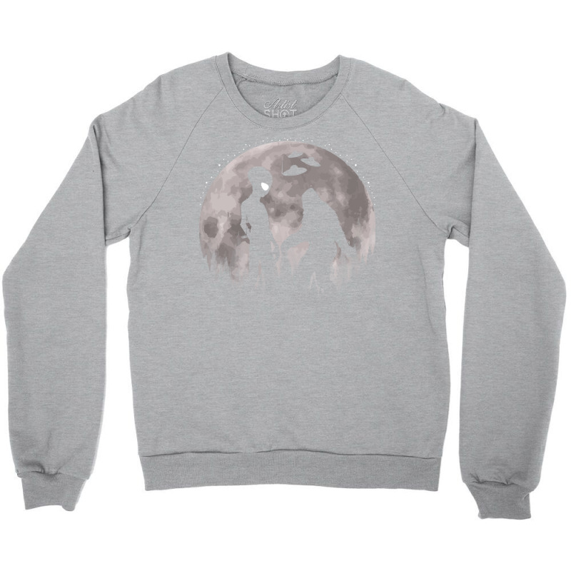 Bigfoot T Shirtbigfoot And Alien Ufos Moon T Shirt Crewneck Sweatshirt | Artistshot