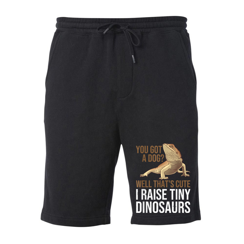 Bearded Dragon Gift Men Women Funny I Raise Tiny Dinosaurs Design Char Fleece Short | Artistshot