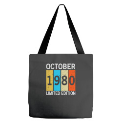 Vintage October 1980 Limited Edition | Funny Birthday Tote Bags | Artistshot