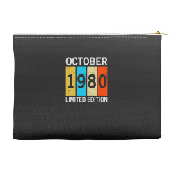 Vintage October 1980 Limited Edition | Funny Birthday Accessory Pouches | Artistshot