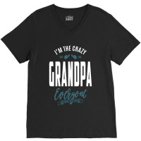 Crazy Grandpa V-neck Tee | Artistshot