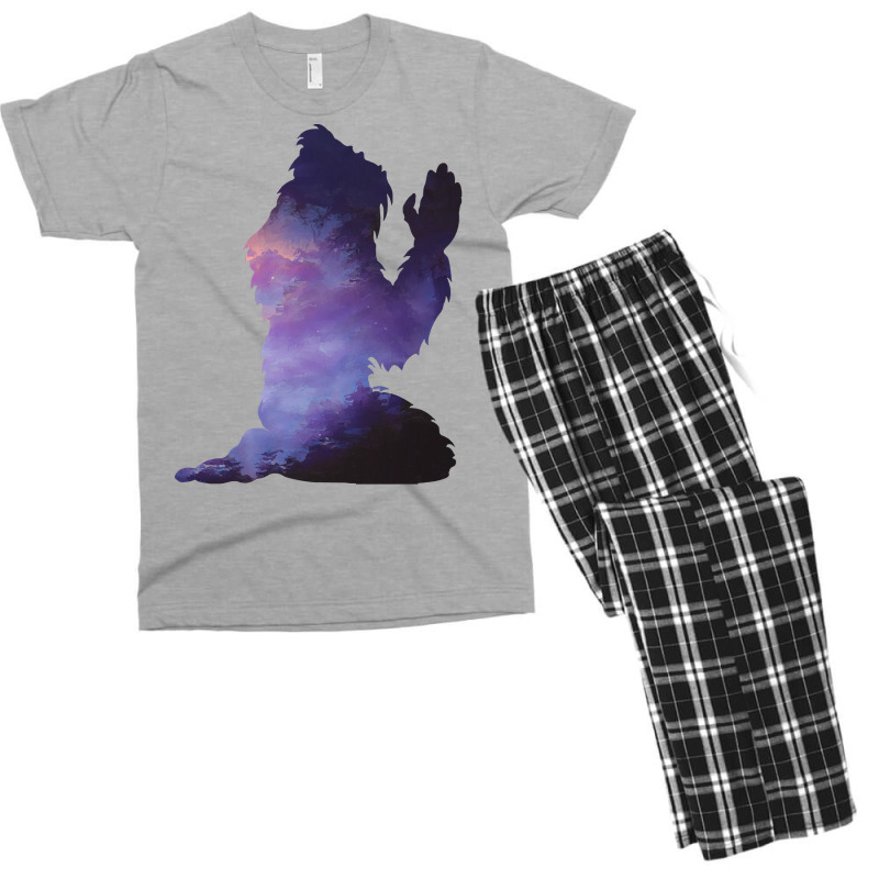 Bigfoot T Shirtbigfoot Praying For Peace T Shirt Men's T-shirt Pajama Set | Artistshot