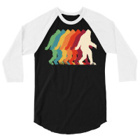 Bigfoot T Shirtbigfoot Retro T Shirt 3/4 Sleeve Shirt | Artistshot