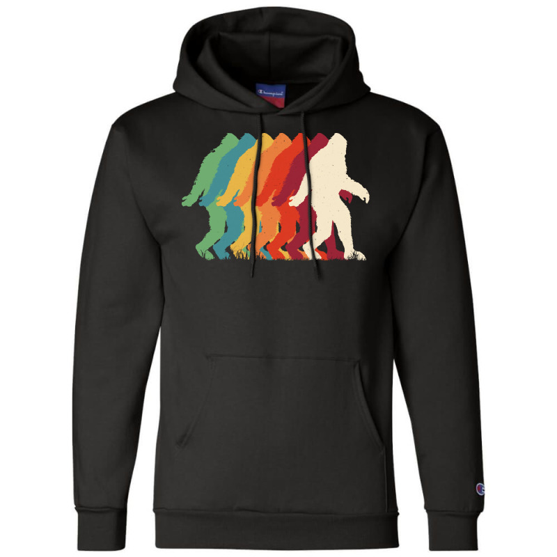 Bigfoot T Shirtbigfoot Retro T Shirt Champion Hoodie | Artistshot