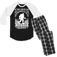 Bigfoot T Shirtbigfoot Sasquatch Retirement T Shirt Men's 3/4 Sleeve Pajama Set | Artistshot