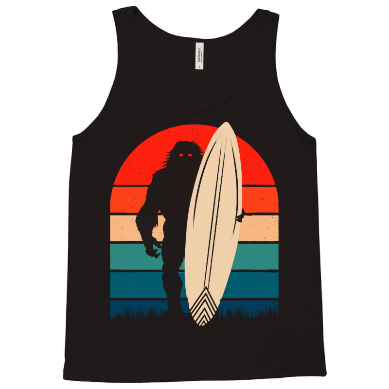 Bigfoot T Shirtbigfoot Surfing Retro Summer T Shirt Tank Top | Artistshot