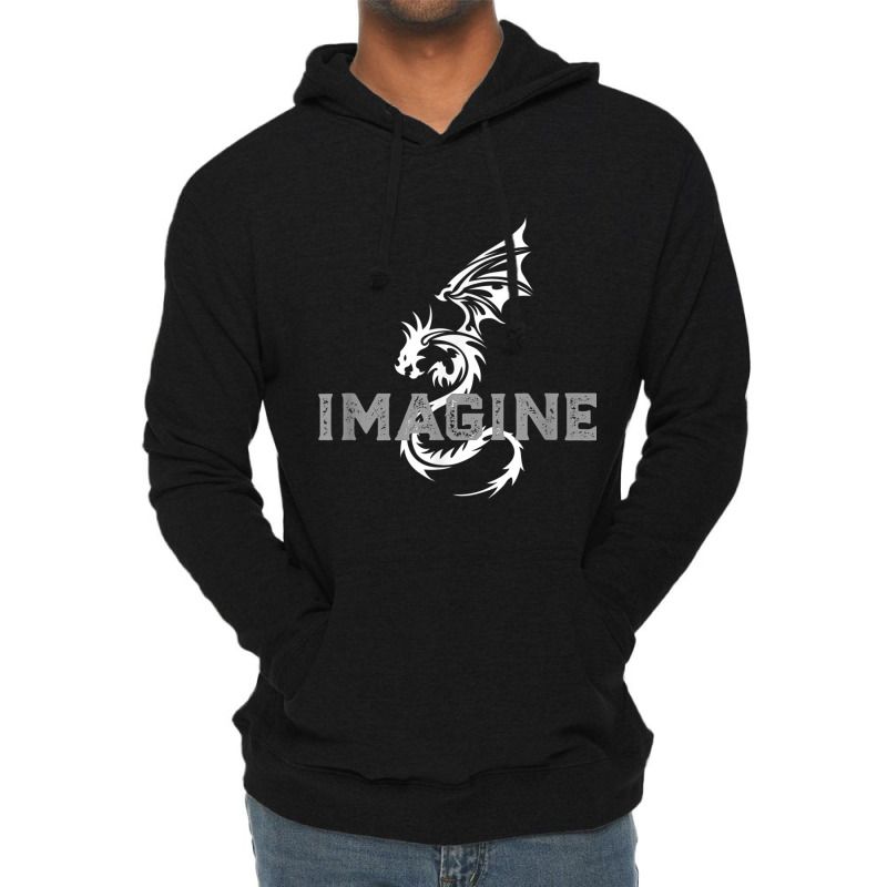 Cool Imagine Tattoo Dragon Vintage Lightweight Hoodie by HailieDesign | Artistshot