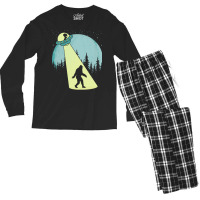 Bigfoot T Shirtbigfoot Ufo Abduction Full Moon T Shirt Men's Long Sleeve Pajama Set | Artistshot