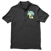 Bigfoot T Shirtbigfoot Ufo Abduction Full Moon T Shirt Men's Polo Shirt | Artistshot