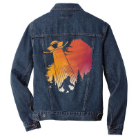 Bigfoot T Shirtbigfoot Ufo Abduction Silhouette T Shirt Men Denim Jacket | Artistshot