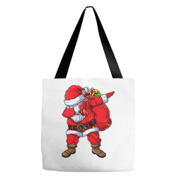 christmas dabbing santa claus Tote Bags | Artistshot