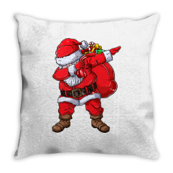 christmas dabbing santa claus Throw Pillow | Artistshot
