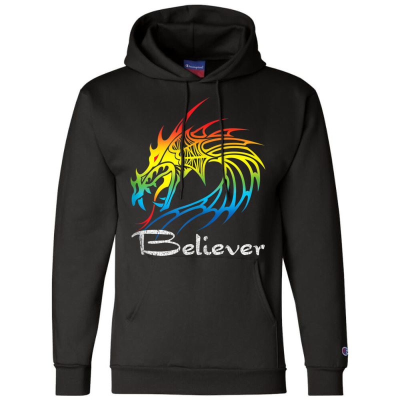 Dragon Believer Imagine This Gift For Dragon Fans Animations Character Champion Hoodie by HailieDesign | Artistshot