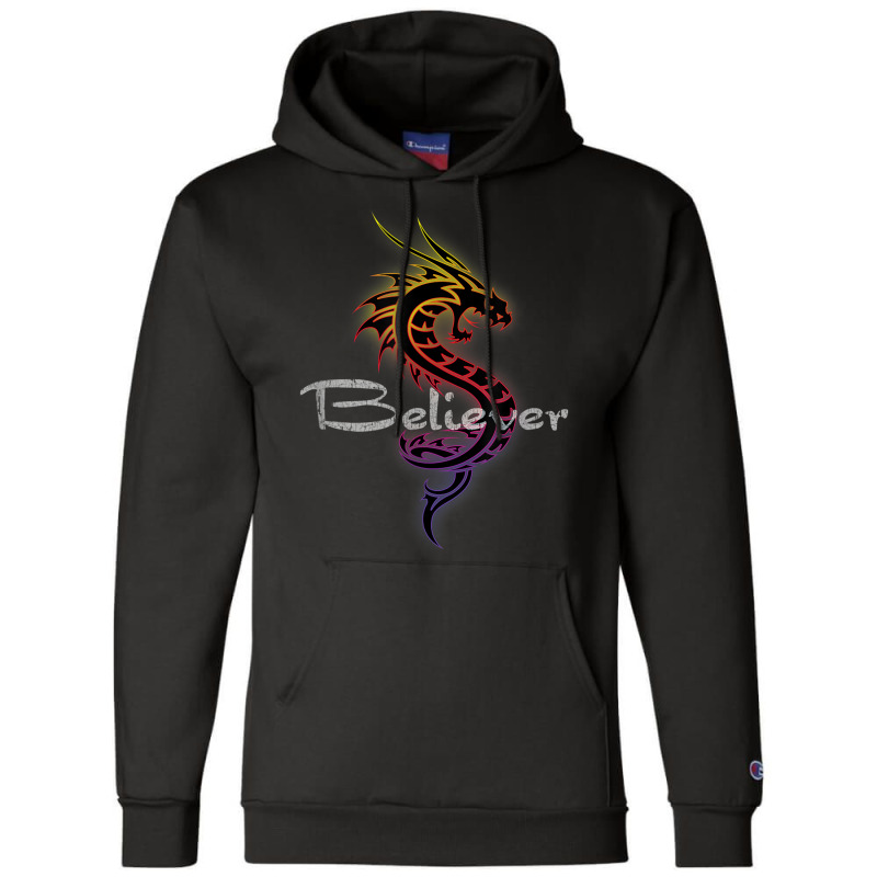 Dragon Believer Imagine This Gift For Dragon Fans Character Animae Champion Hoodie by HailieDesign | Artistshot