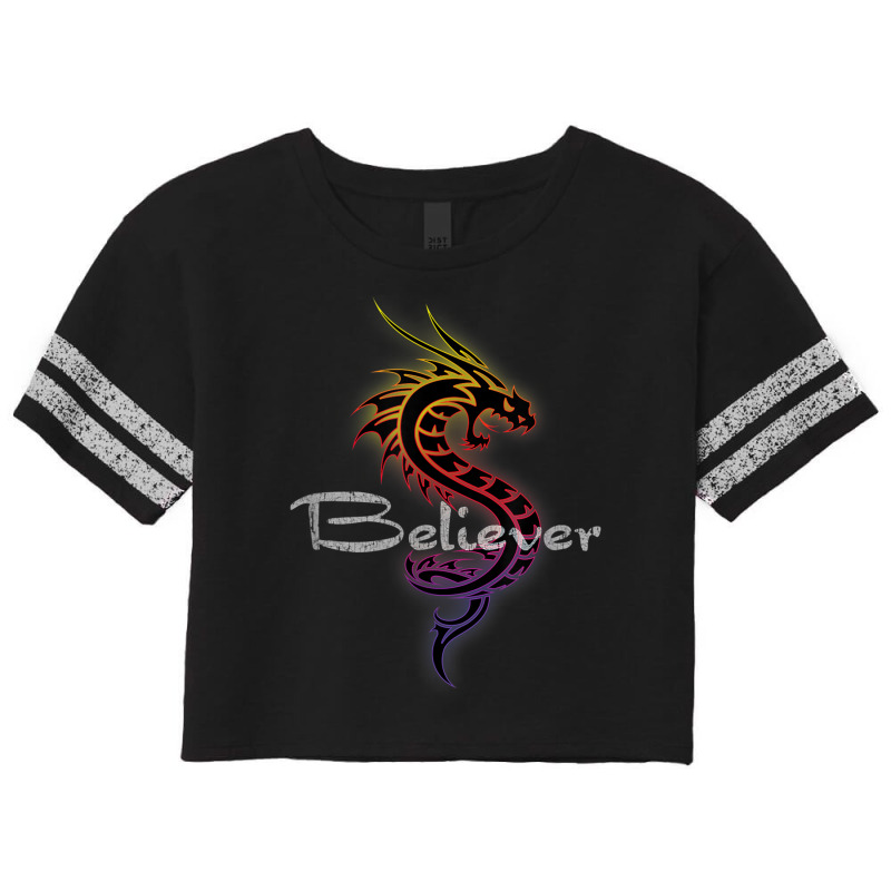 Dragon Believer Imagine This Gift For Dragon Fans Character Animae Scorecard Crop Tee by HailieDesign | Artistshot