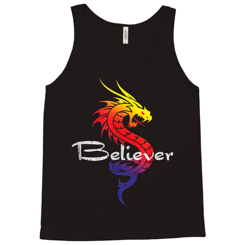 Dragon Believer Imagine This Gift For Dragon Fans Funny Women Tank Top by HailieDesign | Artistshot