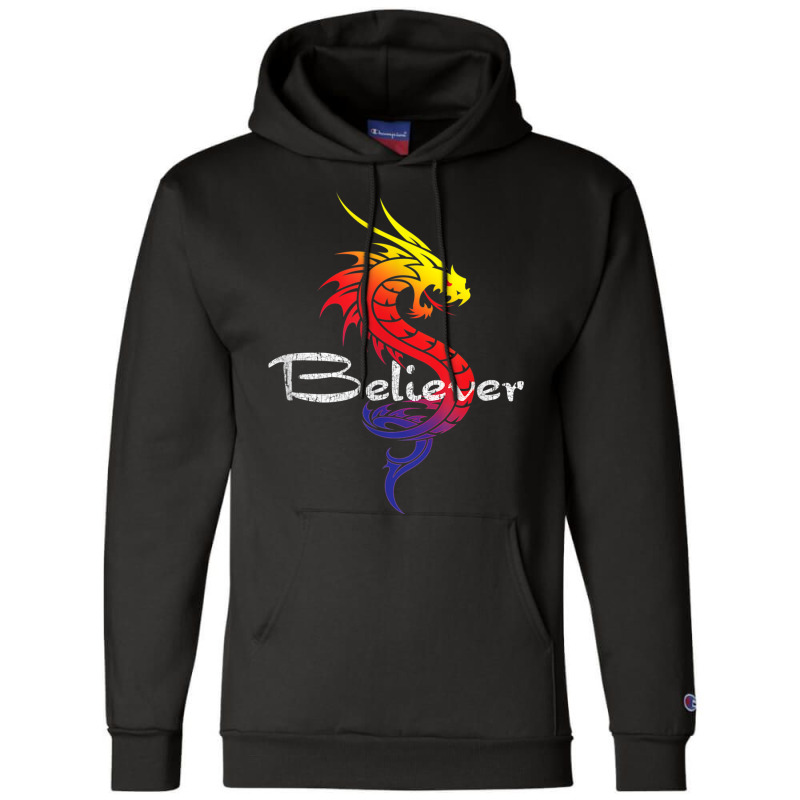 Dragon Believer Imagine This Gift For Dragon Fans Funny Women Champion Hoodie by HailieDesign | Artistshot