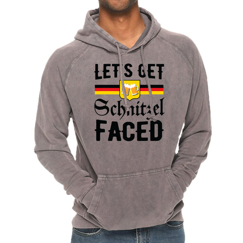 Let S Get Schnitzel Faced Beer Funny Oktoberfest 2021 German T Shirt Vintage Hoodie by DianneHenderson91 | Artistshot