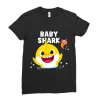 Pinkfong Baby Shark With Text Music Vintage Ladies Fitted T-shirt | Artistshot