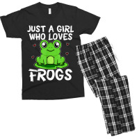 Just A Girl Who Loves Frogs Cute Green Frog Costume My Favorite People Men's T-shirt Pajama Set | Artistshot