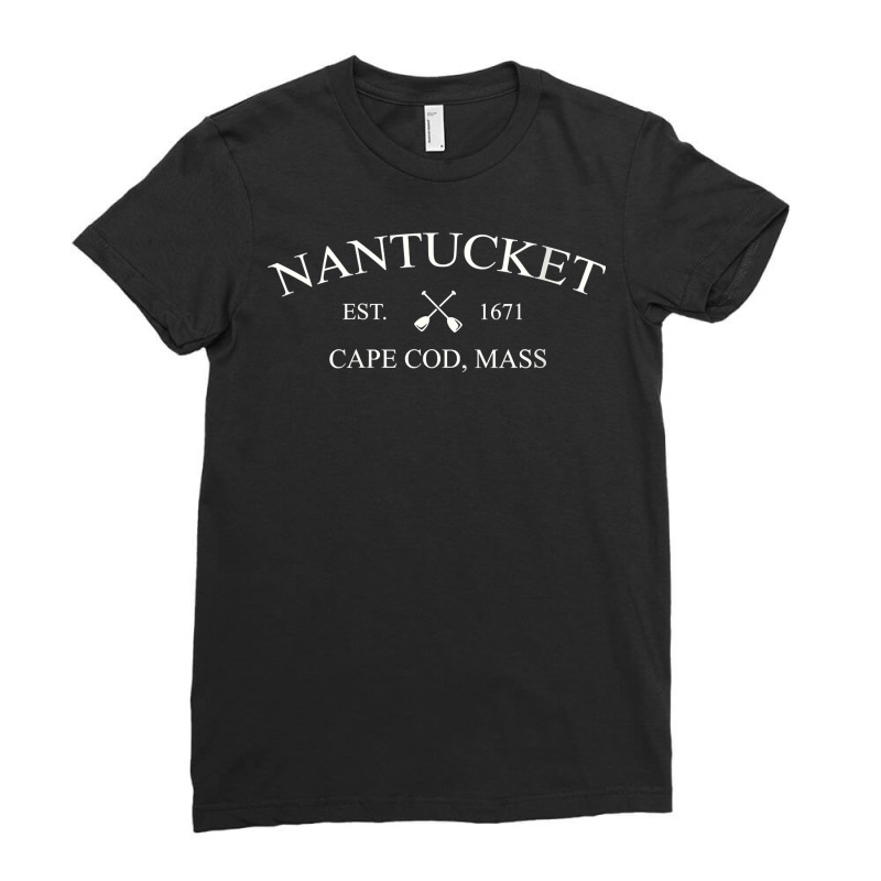 Womens Classic Nantucket Island Cape Cod Product V Neck T Shirt Ladies Fitted T-Shirt by kalerttjay | Artistshot