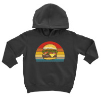 Retro Vintage Cheeseburger Design Costume Hamburger Lovers T Shirt Toddler Hoodie | Artistshot