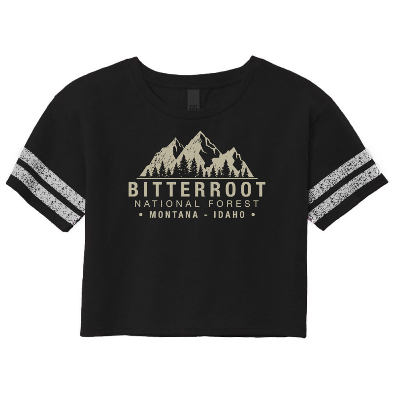 Bitterroot National Forest Montana Idaho Pullover Hoodie Scorecard Crop Tee by DarleneLee89 | Artistshot