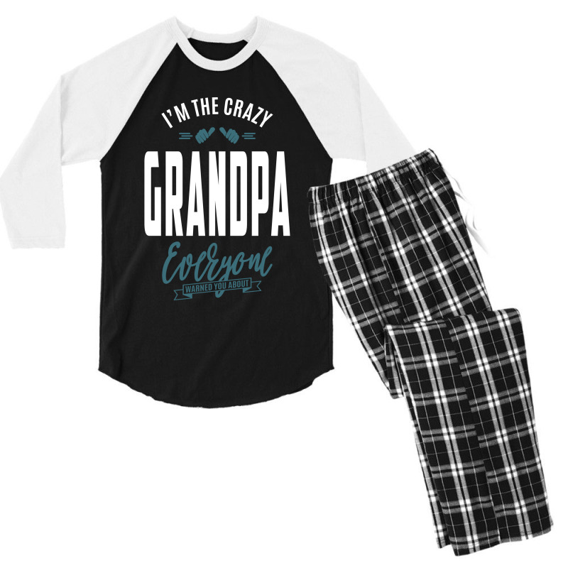 Crazy Grandpa Men's 3/4 Sleeve Pajama Set | Artistshot