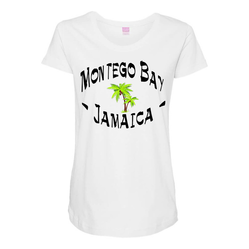 2 Sided Montego Bay Jamaica Island Tropical T Shirt Maternity Scoop Neck T-shirt by jaiahlowes | Artistshot