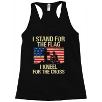 I Stand For The Flag I Kneel For The Cross Veteran Day Gift 19 Racerback Tank | Artistshot