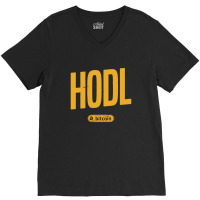 Hodl Hold Forever Bitcoin Crypto V-neck Tee | Artistshot