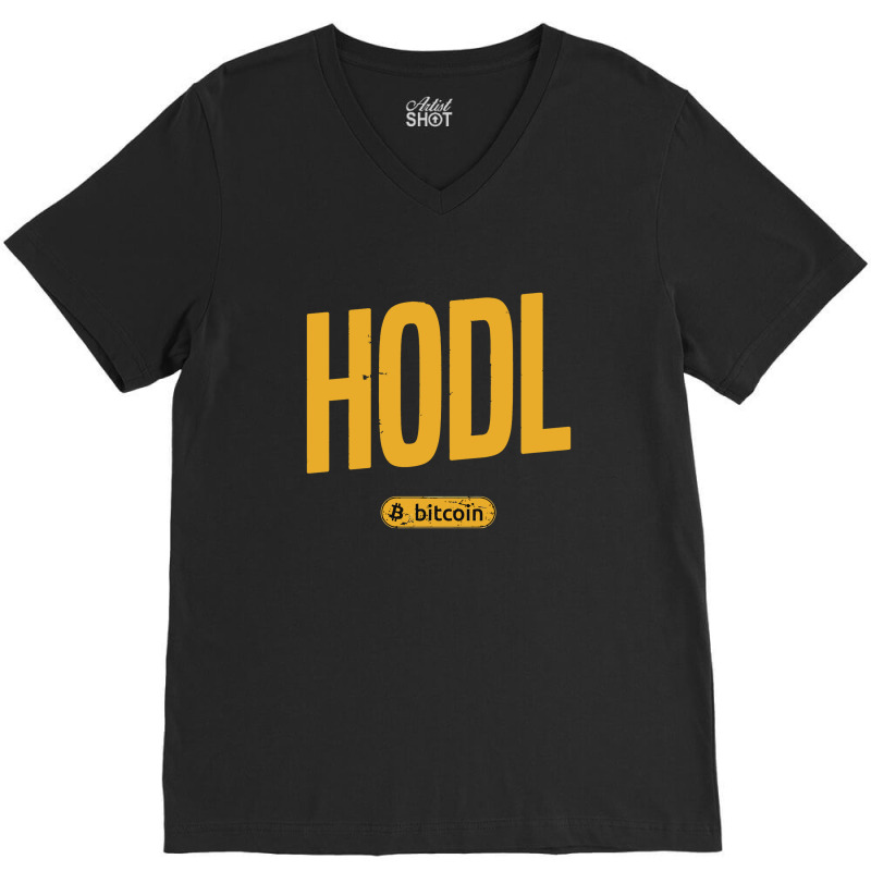 Hodl Hold Forever Bitcoin Crypto V-neck Tee | Artistshot