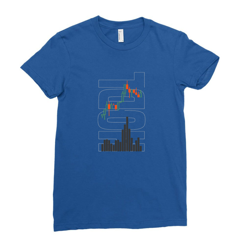 Hodl With Candlestick Chart Crypto Bitcoin Light Ladies Fitted T-Shirt by milasinda | Artistshot