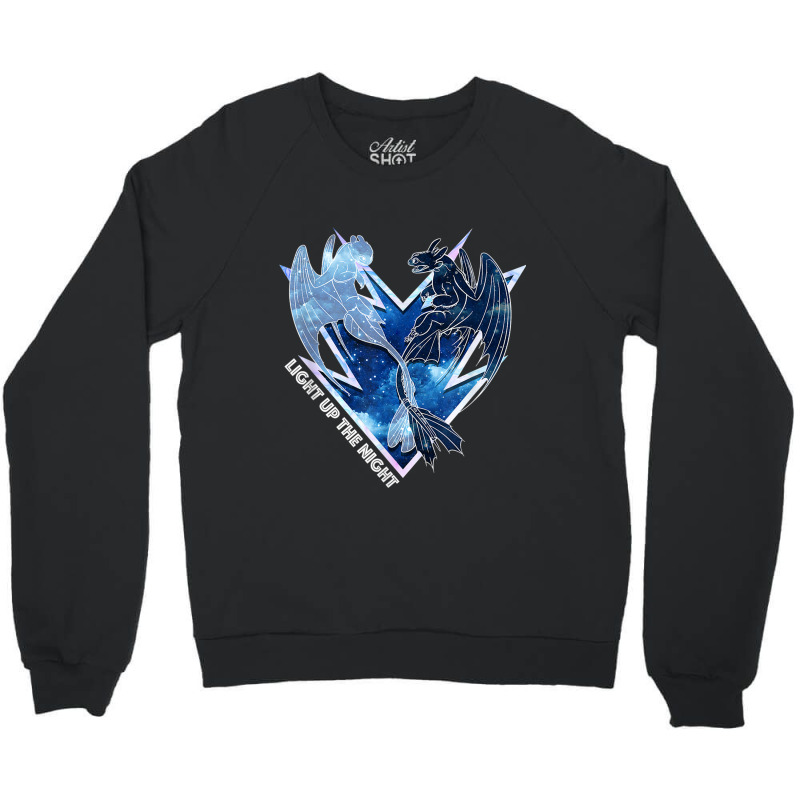 How To Train Your Dragon 3 Hidden World Light Up The Night Mens Best Crewneck Sweatshirt by HailieDesign | Artistshot