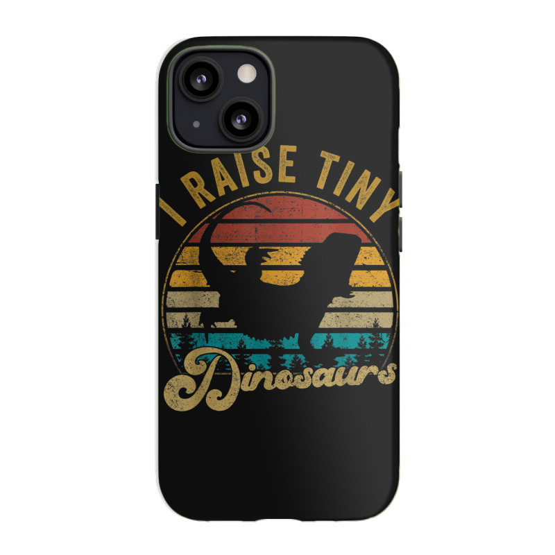 I Raise Tiny Dinosaur Funny Vintage Retro 70s Bearded Dragon Day Gift Iphone 13 Case | Artistshot