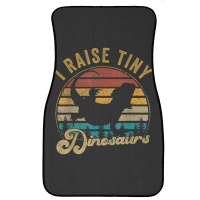 I Raise Tiny Dinosaur Funny Vintage Retro 70s Bearded Dragon Day Gift Front Car Mat | Artistshot