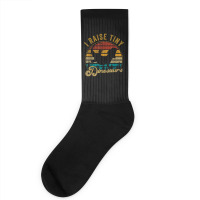 I Raise Tiny Dinosaur Funny Vintage Retro 70s Bearded Dragon Day Gift Socks | Artistshot