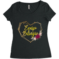 Equipo Bilingue Spanish Bilingual Team Squad Back To School Women's Triblend Scoop T-shirt | Artistshot