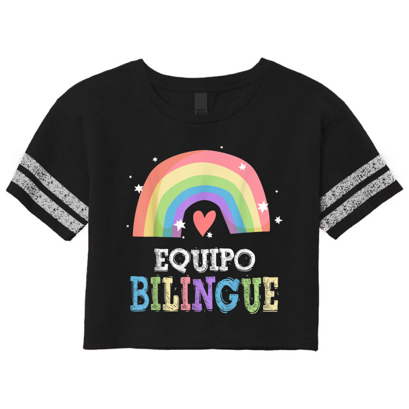 Equipo Bilingue Spanish Bilingual Team Squad Back To School Scorecard Crop Tee by NathanielDesign | Artistshot