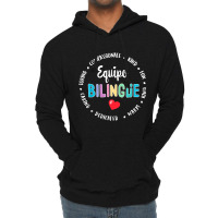 Equipo Bilingue Spanish Bilingual Team Squad Back To School Lightweight Hoodie | Artistshot