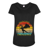 Imagine Magical And Mythical Fantasy Dragons Ii Lover Gifts Maternity Scoop Neck T-shirt | Artistshot