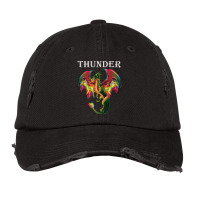 Imagine You Are A Thunder Dragon Breathing Fire With Wings Retro Vinta Vintage Cap | Artistshot