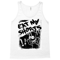 The Simpsons Bart Simpson Eat My Shorts Spray Paint Graffiti T Shirt Tank Top | Artistshot