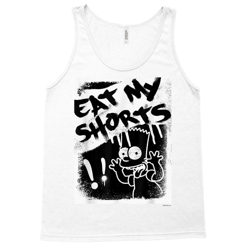 The Simpsons Bart Simpson Eat My Shorts Spray Paint Graffiti T Shirt Tank Top by evansjalayia | Artistshot